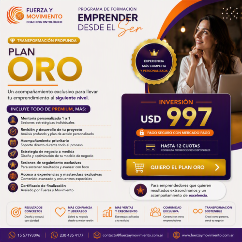 CURSO PARA EMPRENDEDORES - Oro